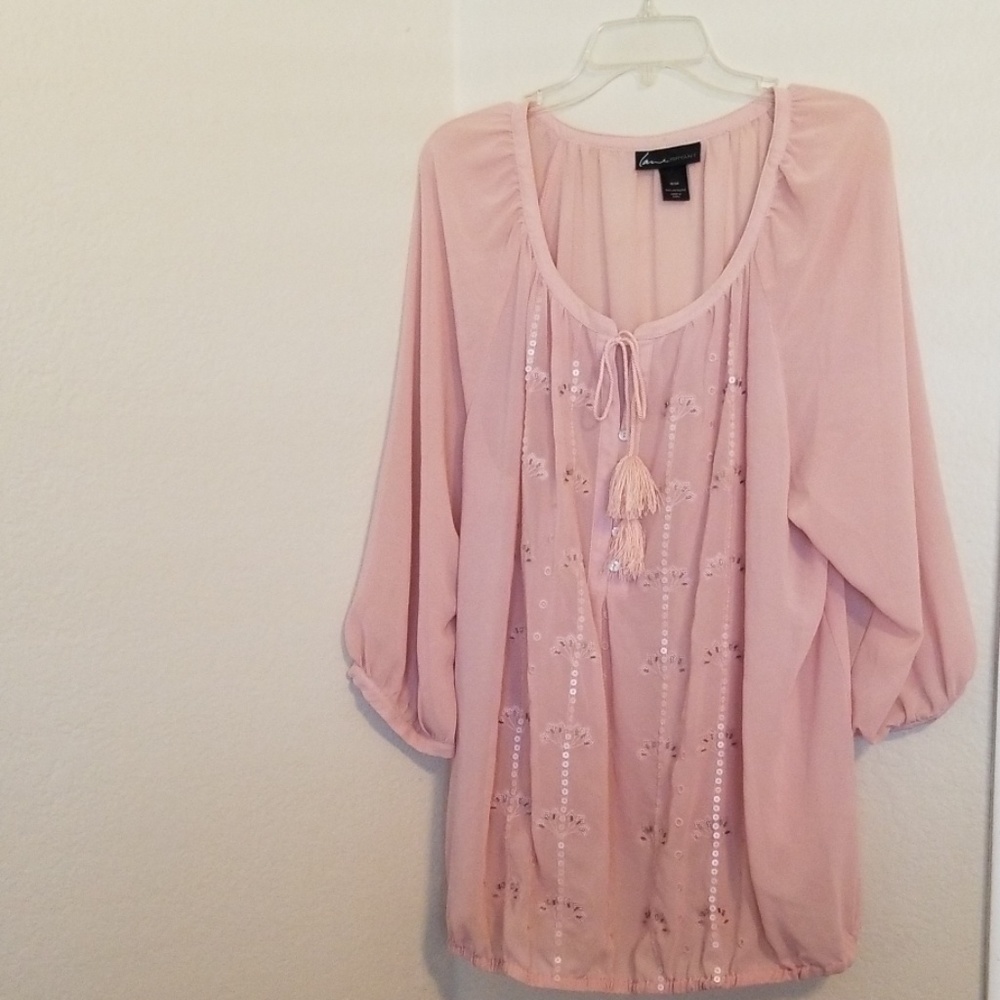 Lane Bryant Pink Shirt Blouse Size 18/20
